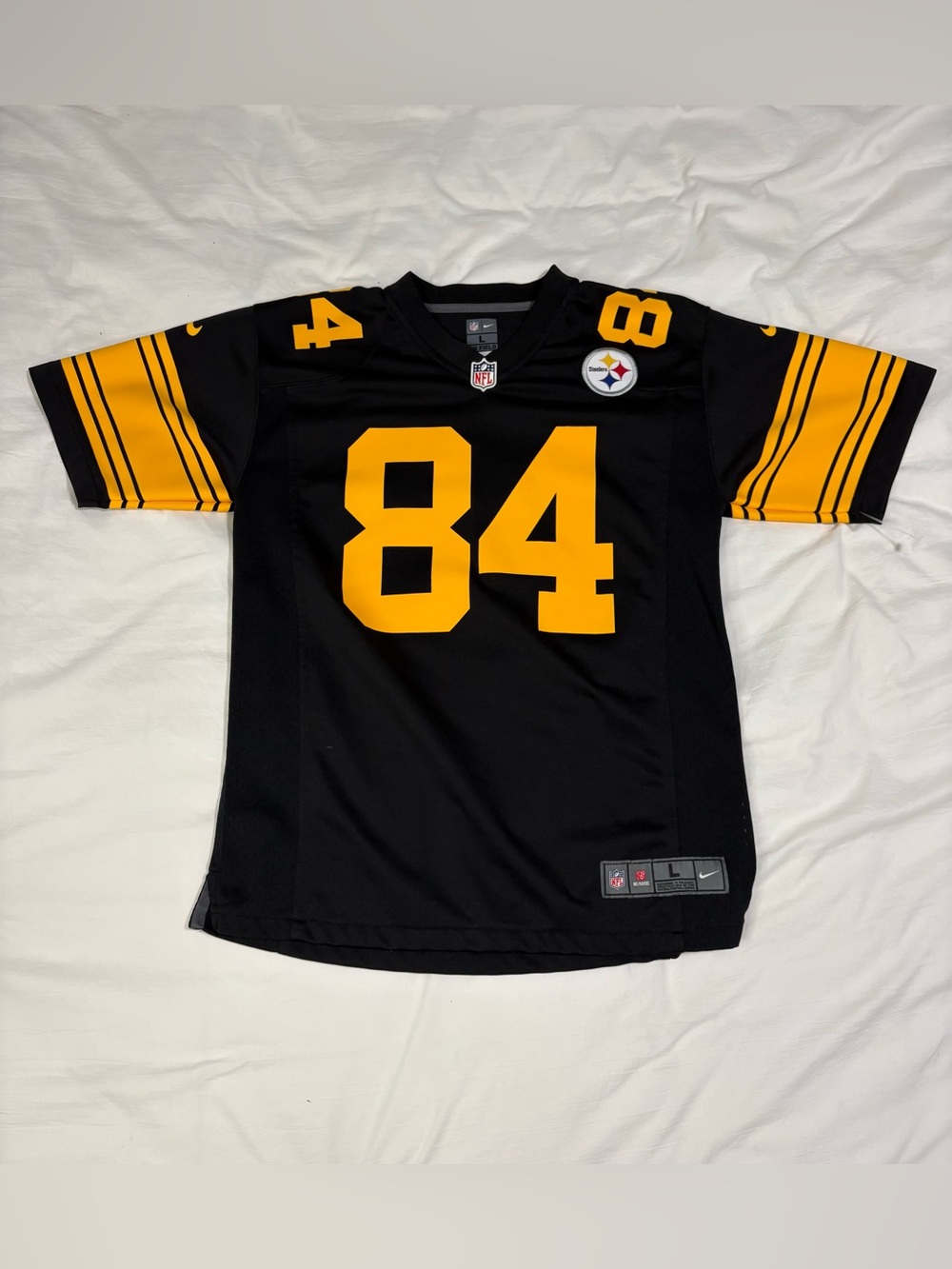 Nike Pittsburgh Steelers Antonio Brown Youth L #84 Authentic On Field Jersey